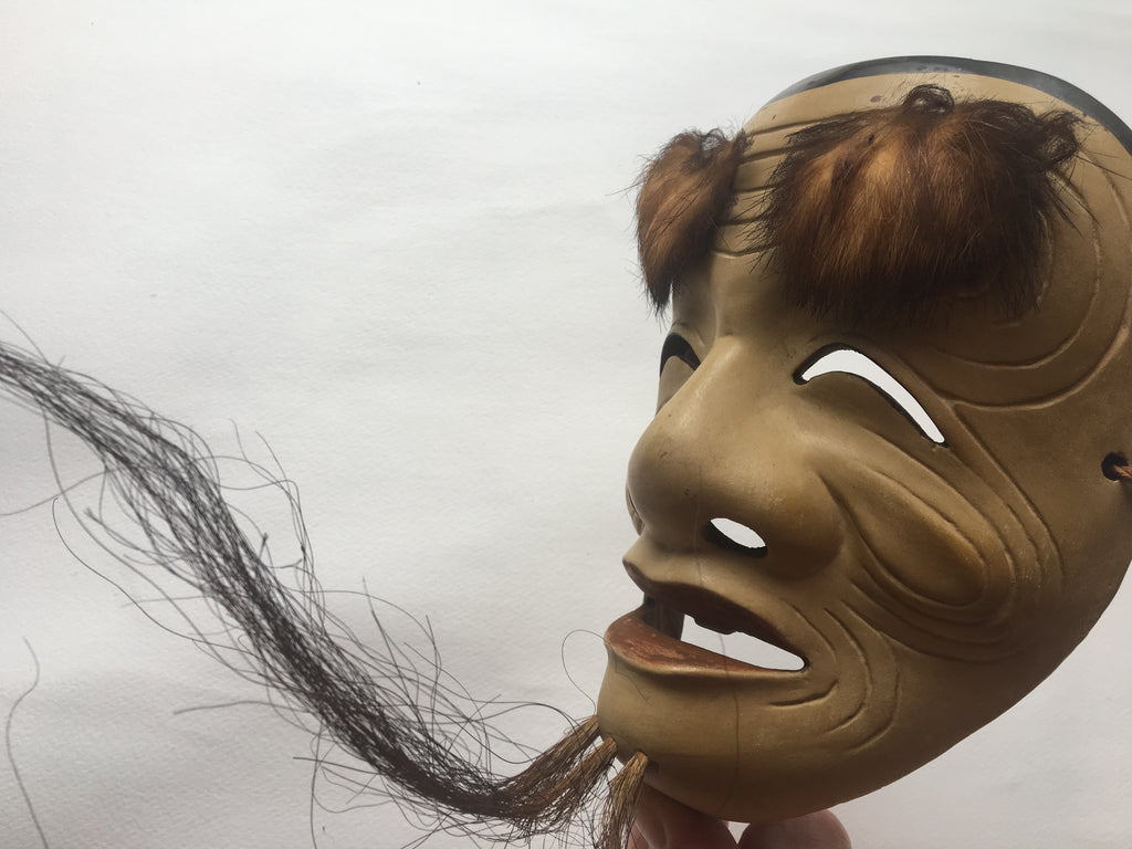 OKINA (old man) / Noh Mask by Enkei (with a paulownia box)