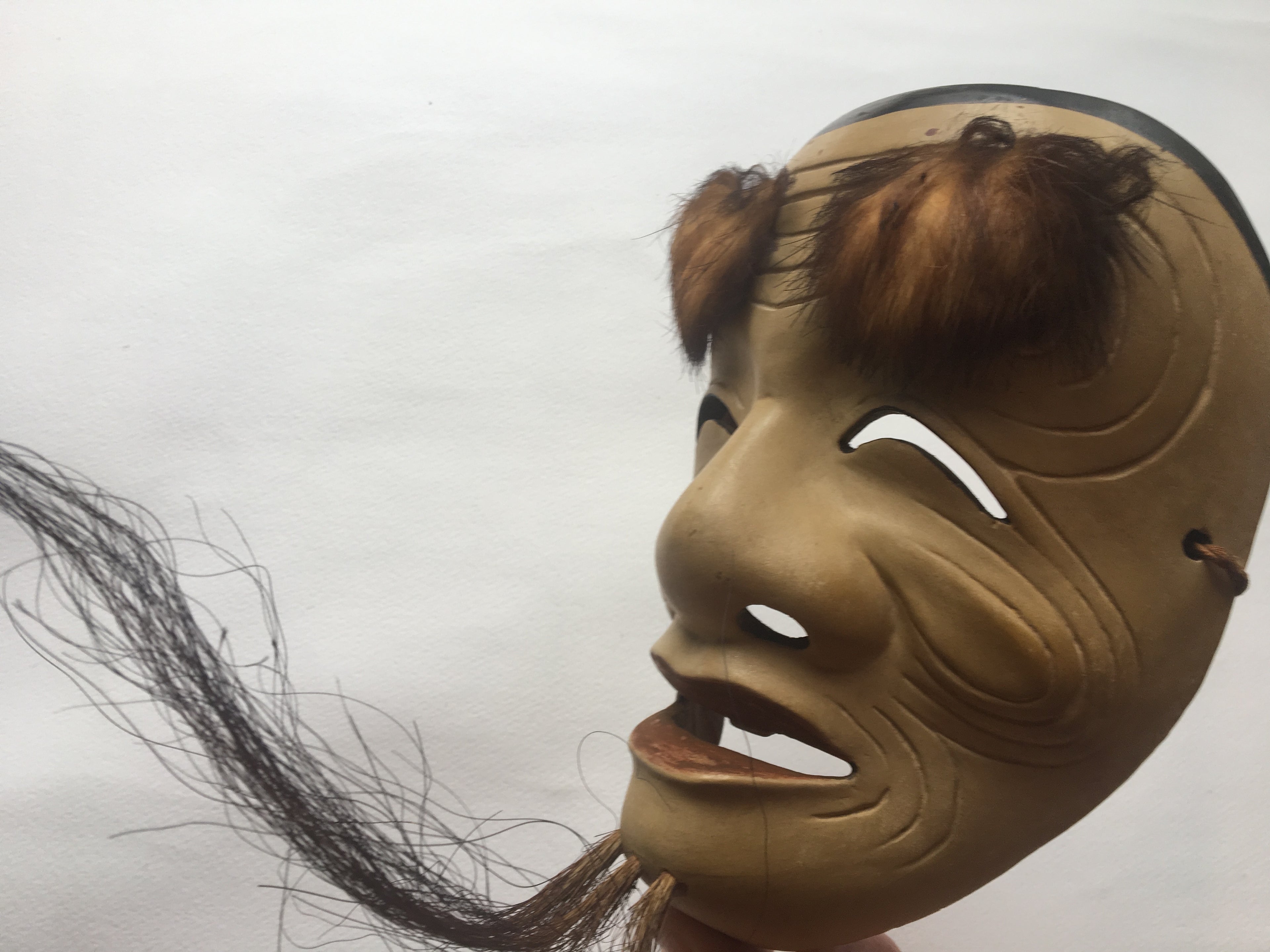 OKINA (old man) / Noh Mask by Enkei (with a paulownia box)