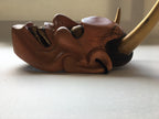 Hannya carved in wood with Paulownia Box.