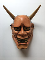 Hannya carved in wood with Paulownia Box.