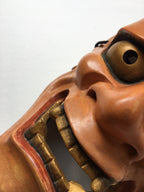 Hannya carved in wood with Paulownia Box.