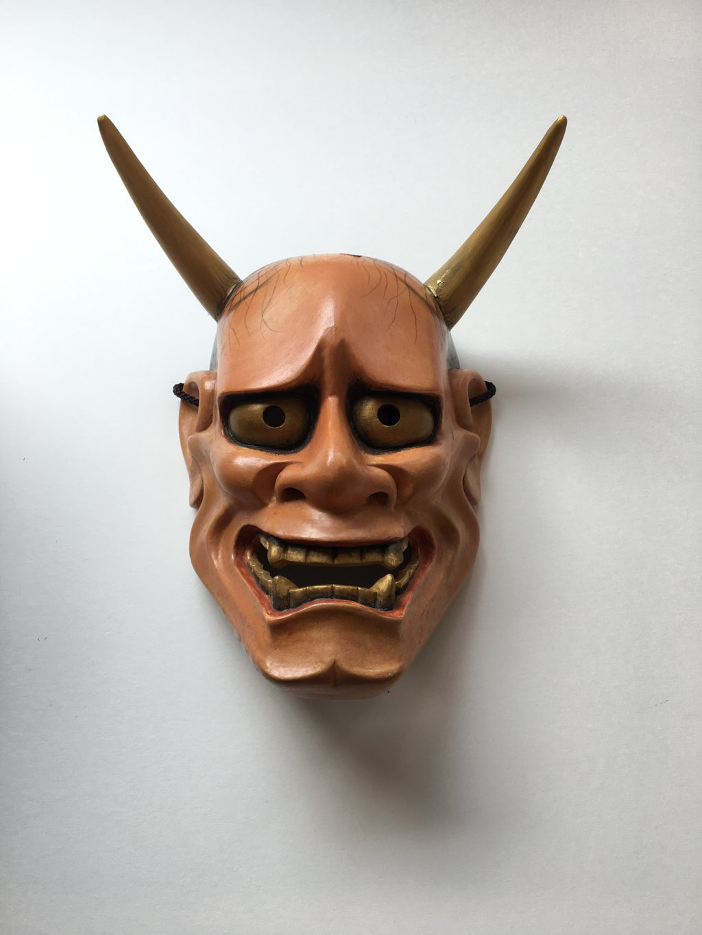 Hannya carved in wood with Paulownia Box.
