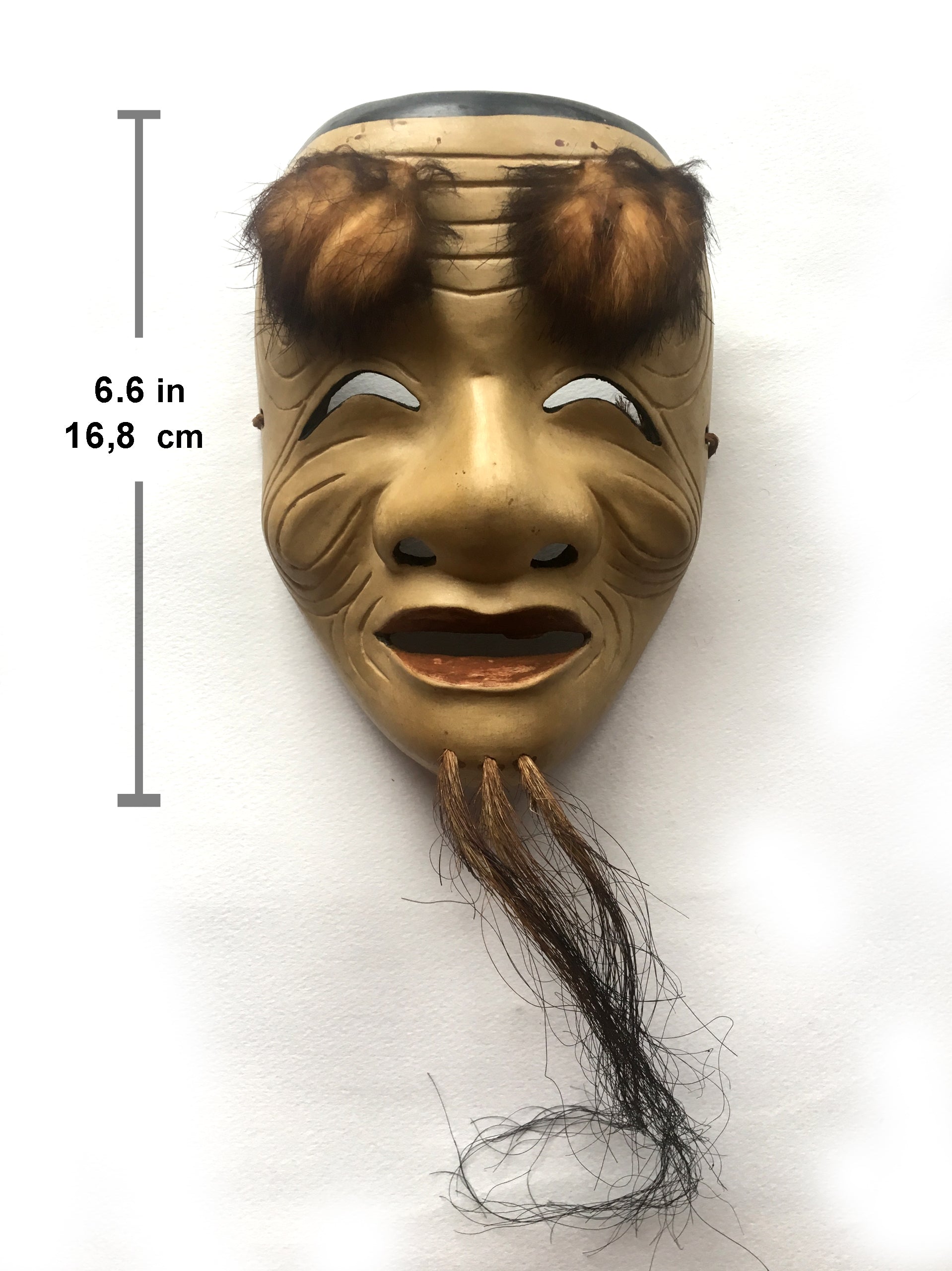 OKINA (old man) / Noh Mask by Enkei (with a paulownia box)