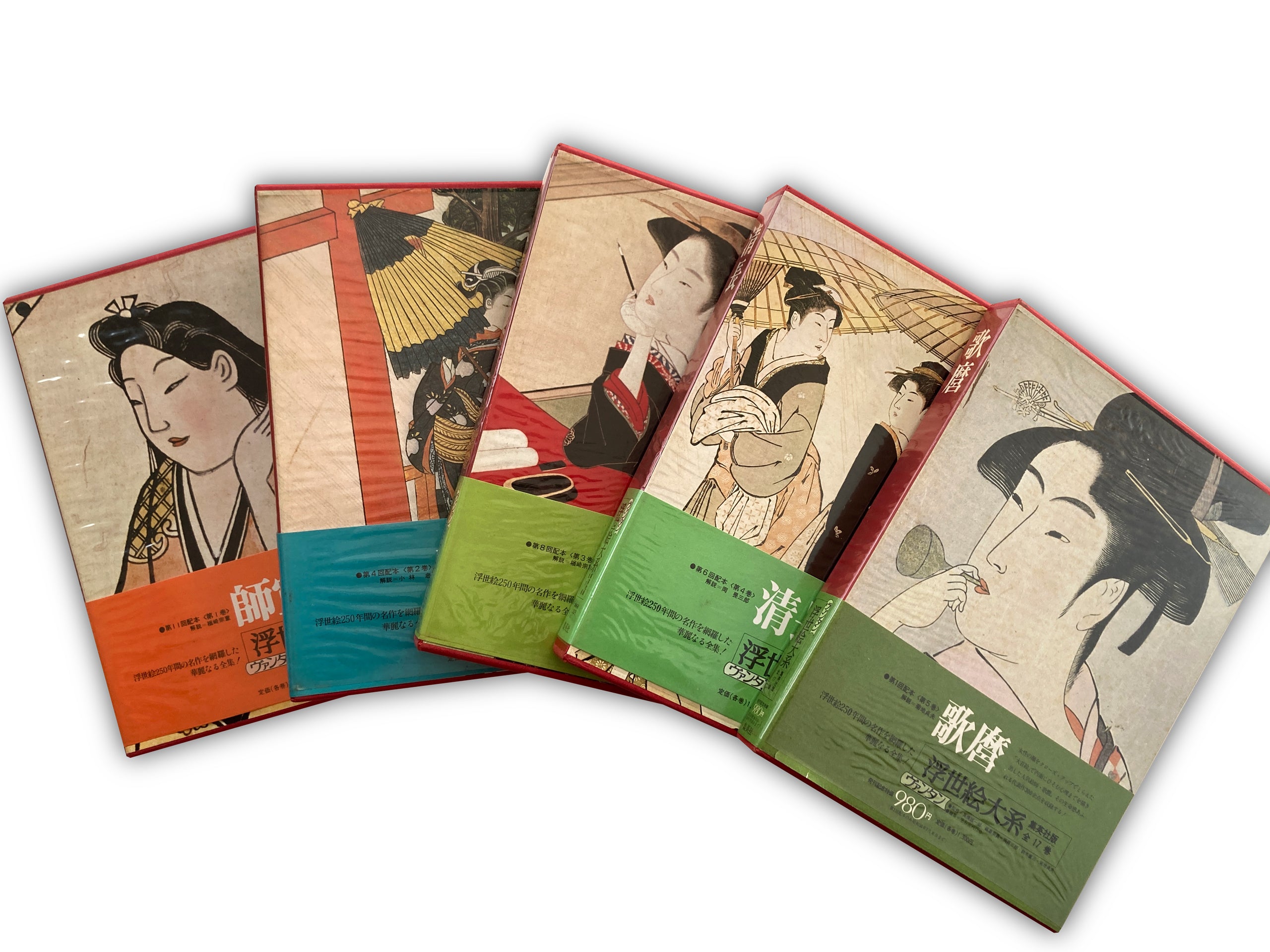 [Buy 4 get 5] SET/ Volume 1~ 5: Ukiyo-e Taikei- A Survey of Japanese Prints (4+1)