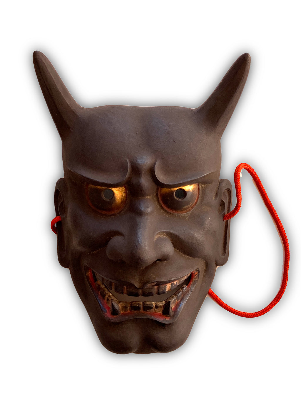 HANNYA by “Arakou”. (Carved in wood, with Pawlonia Box, Silk Bag and Handwritten Certificated).