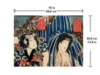 Hakone (diptych) / (Kunisada, 1852)