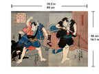 Honchomaru escaped from danger and moved to Osaka / (Kunisada, 1849)