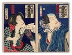 “Onoe Kikugorō / Ten Hitoyoshi Saburō” (Kunichika, 1870)