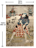 Arashi Kanjûrô I as Mikawaya Giheiji  (Kunisada, 1831)